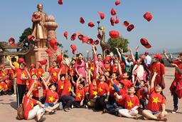 HS trường TH Hoàng Lê tham gia HĐ trải nghiệm tại Cây đa La Tiến và Bạch Đằng Giang (Hải Phòng)